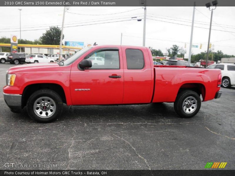 Fire Red / Dark Titanium 2010 GMC Sierra 1500 Extended Cab