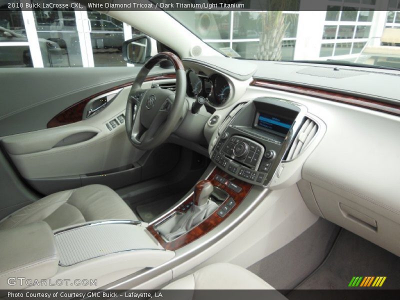White Diamond Tricoat / Dark Titanium/Light Titanium 2010 Buick LaCrosse CXL