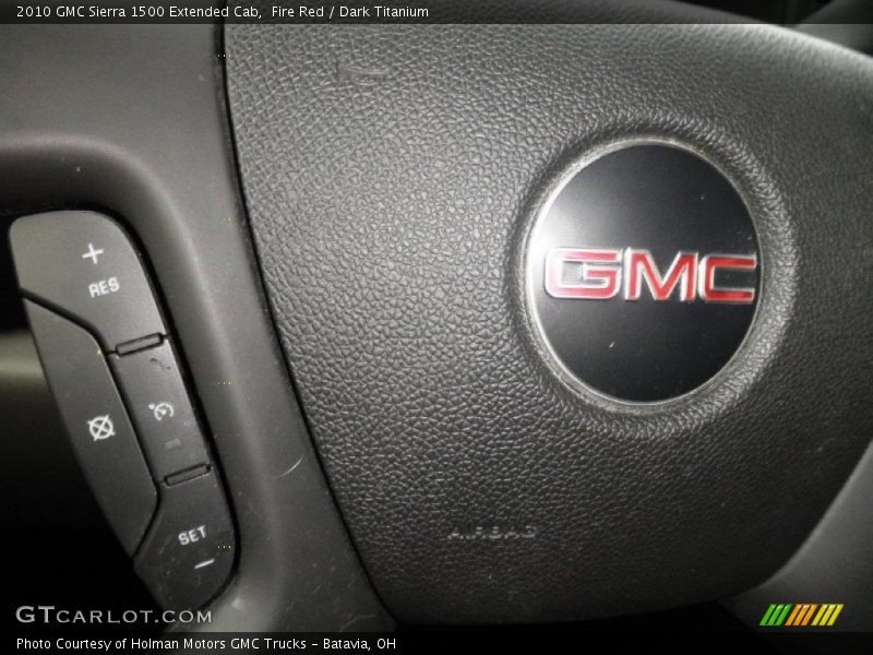 Fire Red / Dark Titanium 2010 GMC Sierra 1500 Extended Cab