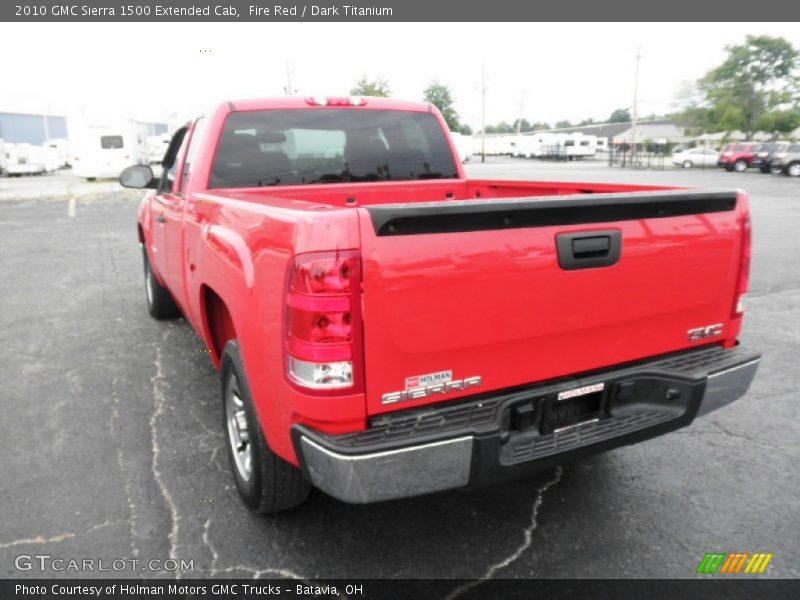 Fire Red / Dark Titanium 2010 GMC Sierra 1500 Extended Cab