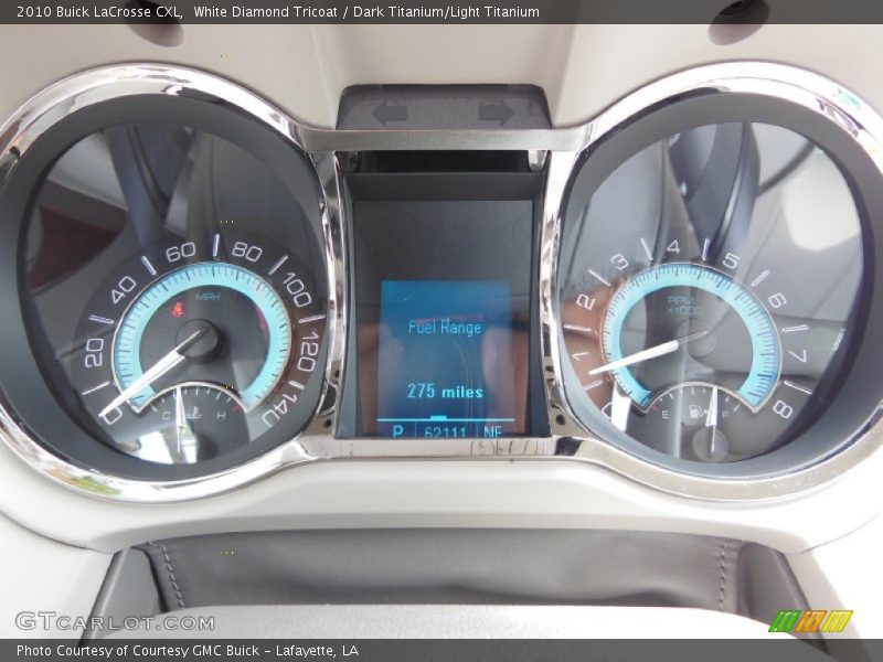White Diamond Tricoat / Dark Titanium/Light Titanium 2010 Buick LaCrosse CXL