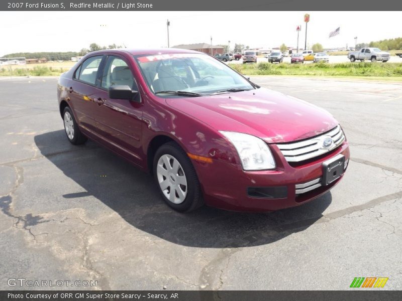 Redfire Metallic / Light Stone 2007 Ford Fusion S