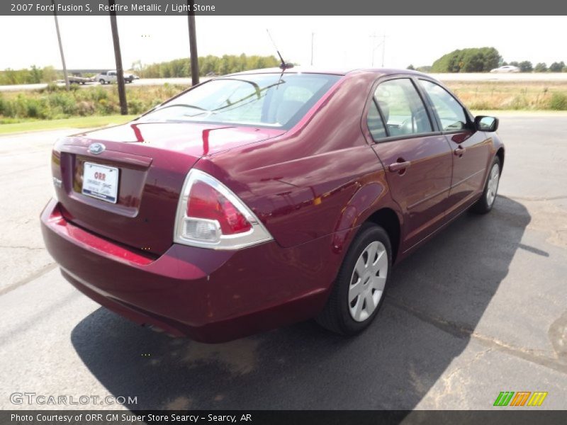 Redfire Metallic / Light Stone 2007 Ford Fusion S