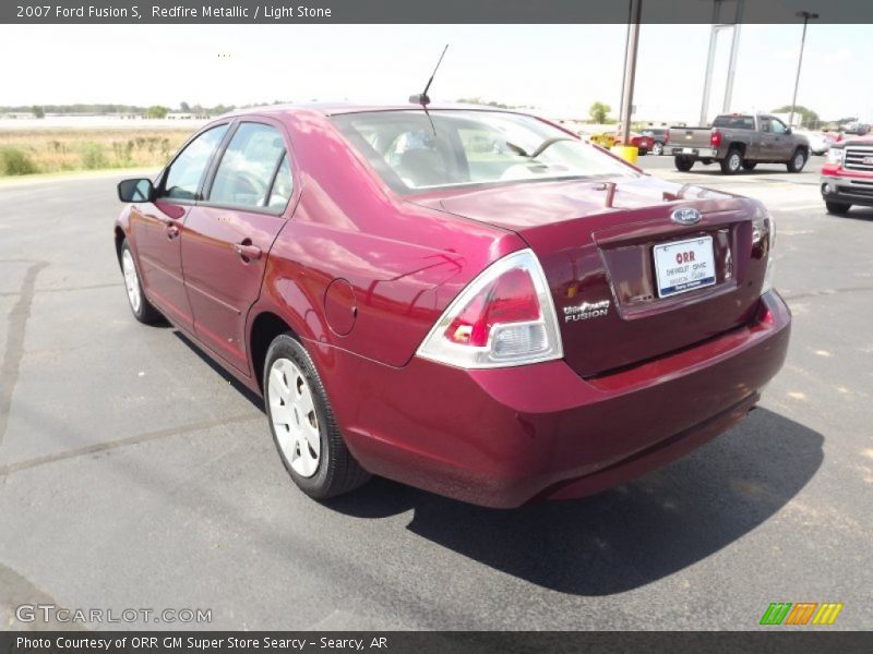 Redfire Metallic / Light Stone 2007 Ford Fusion S