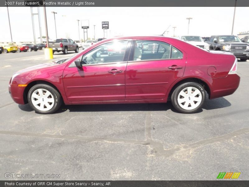 Redfire Metallic / Light Stone 2007 Ford Fusion S