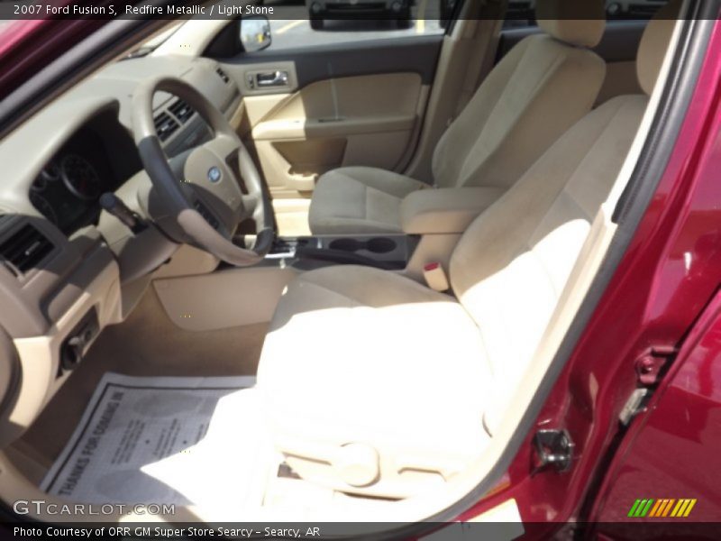 Redfire Metallic / Light Stone 2007 Ford Fusion S