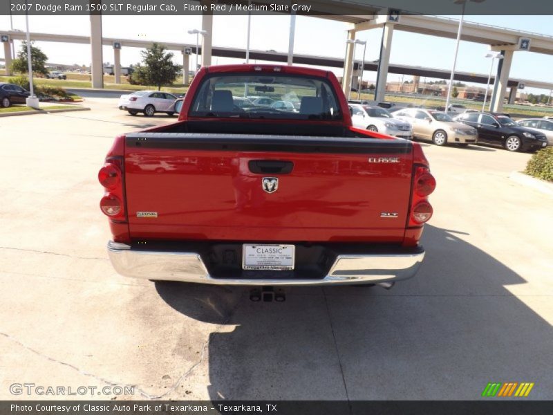 Flame Red / Medium Slate Gray 2007 Dodge Ram 1500 SLT Regular Cab