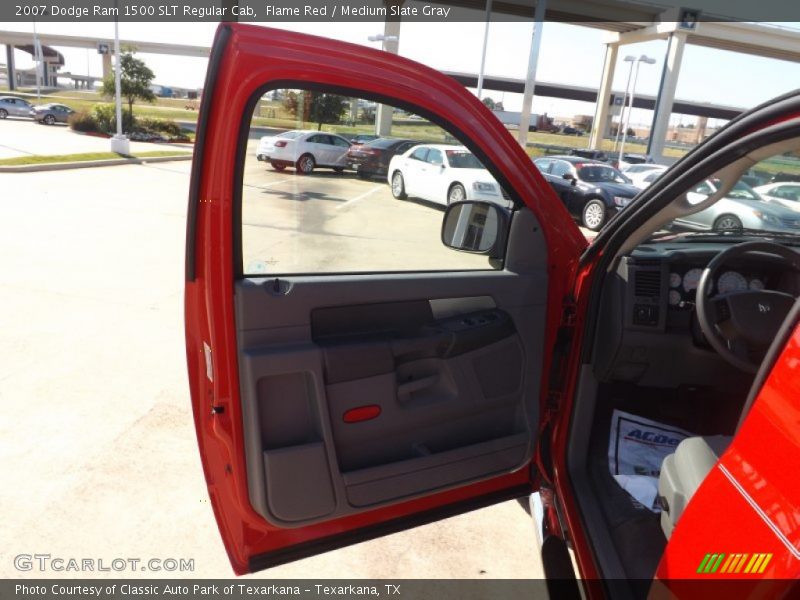 Flame Red / Medium Slate Gray 2007 Dodge Ram 1500 SLT Regular Cab