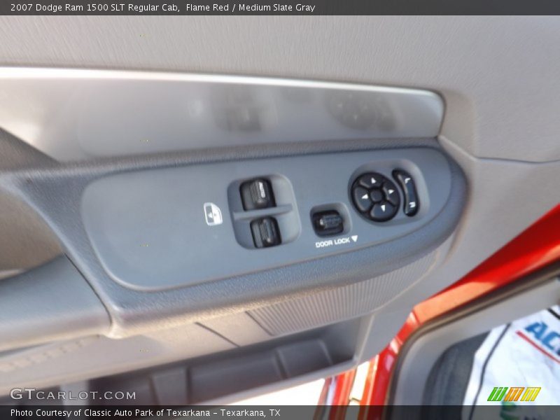 Flame Red / Medium Slate Gray 2007 Dodge Ram 1500 SLT Regular Cab