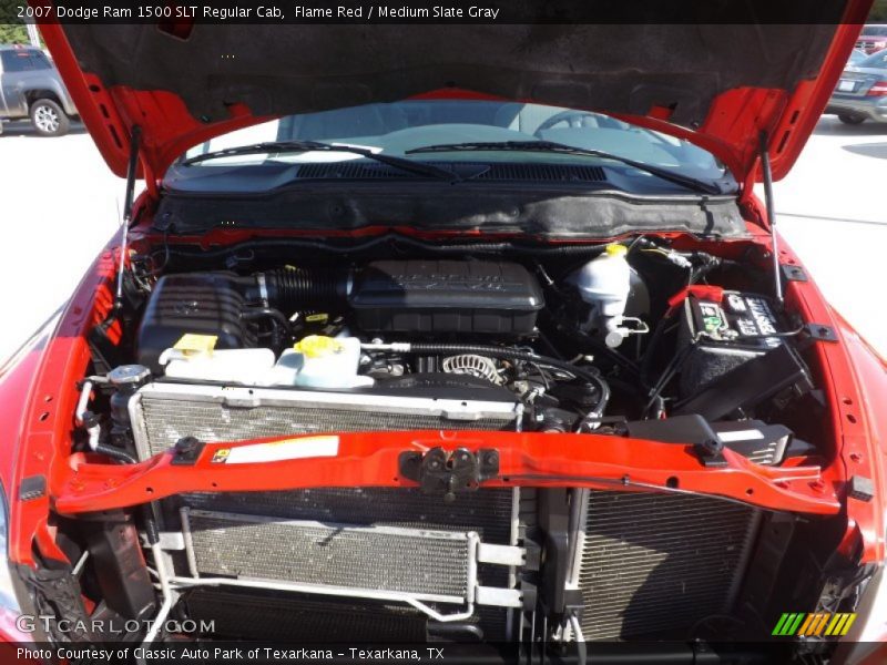 Flame Red / Medium Slate Gray 2007 Dodge Ram 1500 SLT Regular Cab