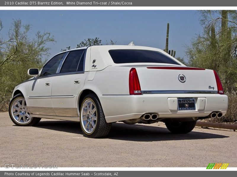 White Diamond Tri-coat / Shale/Cocoa 2010 Cadillac DTS Biarritz Edition