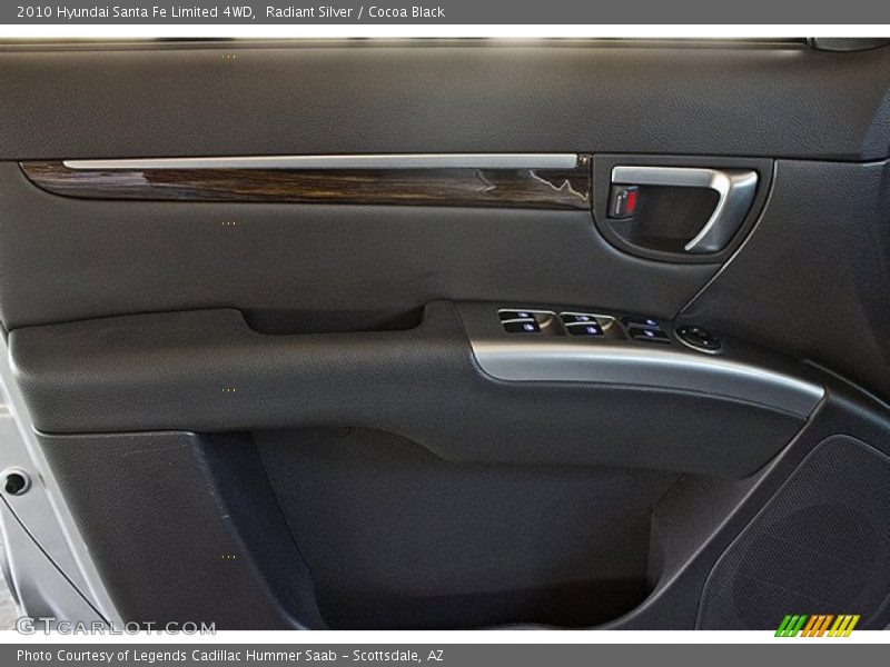 Radiant Silver / Cocoa Black 2010 Hyundai Santa Fe Limited 4WD