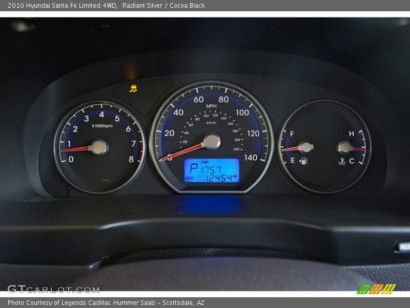 Radiant Silver / Cocoa Black 2010 Hyundai Santa Fe Limited 4WD