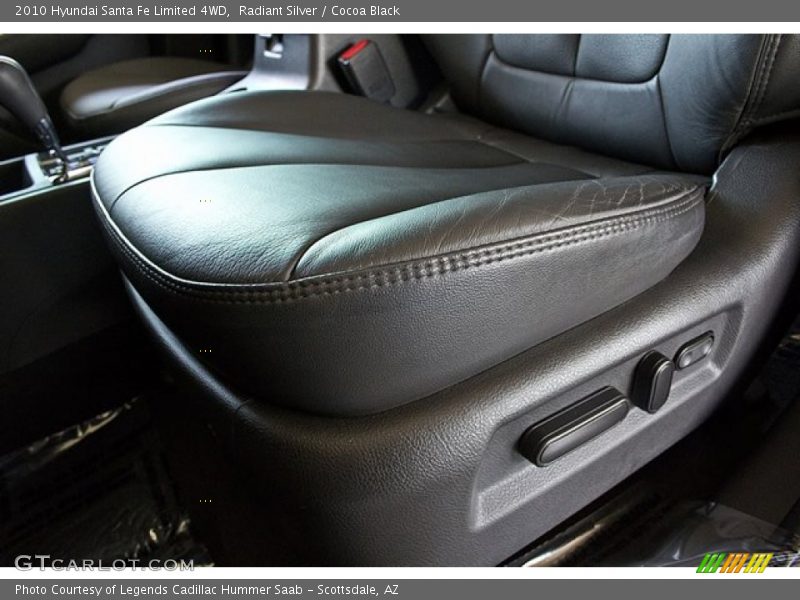 Radiant Silver / Cocoa Black 2010 Hyundai Santa Fe Limited 4WD