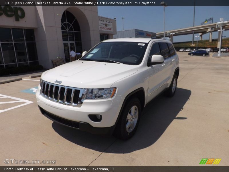 Stone White / Dark Graystone/Medium Graystone 2012 Jeep Grand Cherokee Laredo 4x4