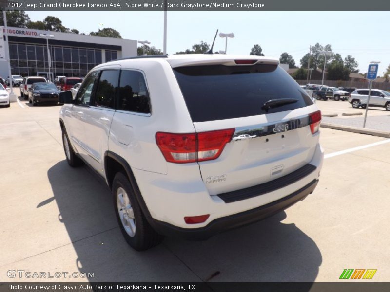 Stone White / Dark Graystone/Medium Graystone 2012 Jeep Grand Cherokee Laredo 4x4