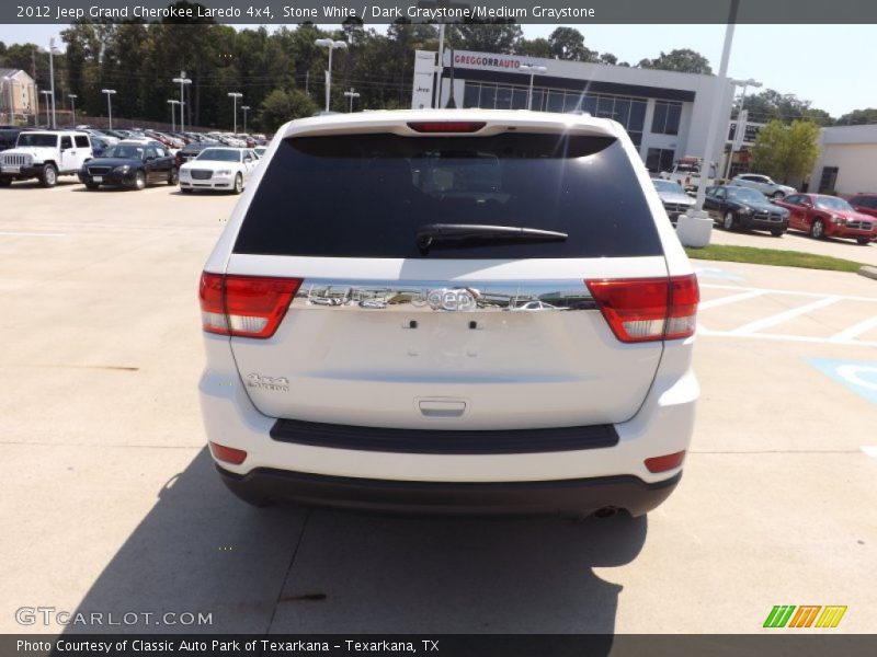 Stone White / Dark Graystone/Medium Graystone 2012 Jeep Grand Cherokee Laredo 4x4