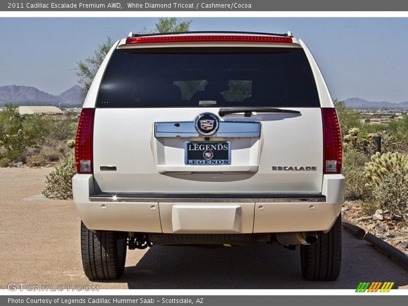 White Diamond Tricoat / Cashmere/Cocoa 2011 Cadillac Escalade Premium AWD