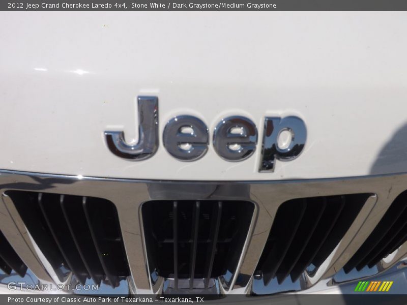 Stone White / Dark Graystone/Medium Graystone 2012 Jeep Grand Cherokee Laredo 4x4