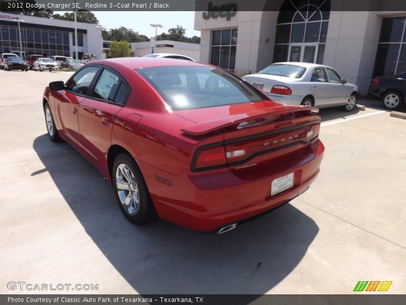 Redline 3-Coat Pearl / Black 2012 Dodge Charger SE