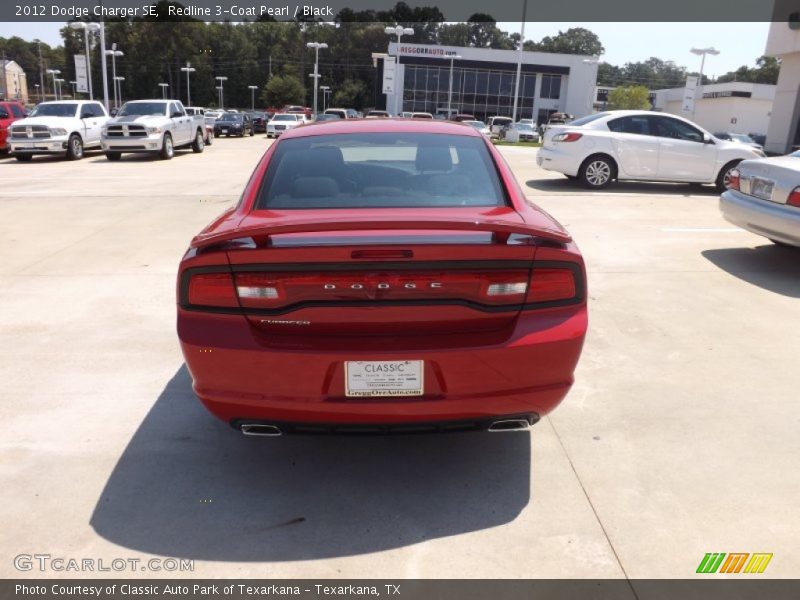 Redline 3-Coat Pearl / Black 2012 Dodge Charger SE