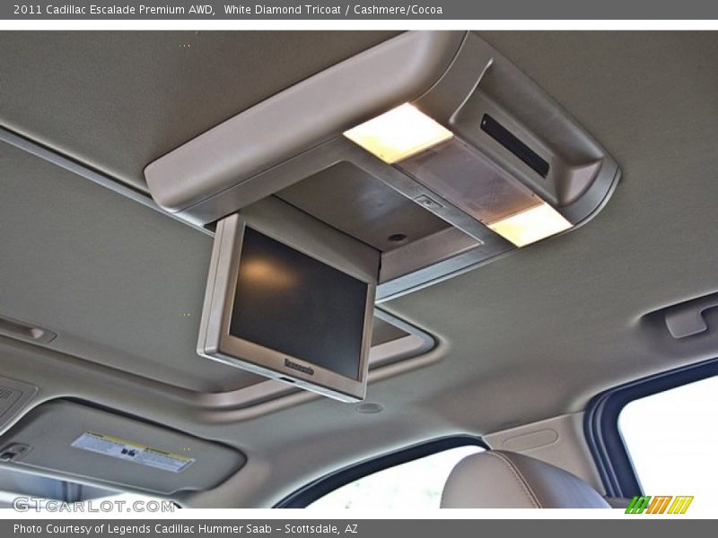 White Diamond Tricoat / Cashmere/Cocoa 2011 Cadillac Escalade Premium AWD