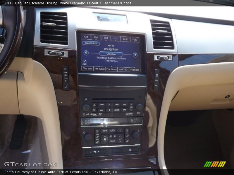 White Diamond Tricoat / Cashmere/Cocoa 2013 Cadillac Escalade Luxury