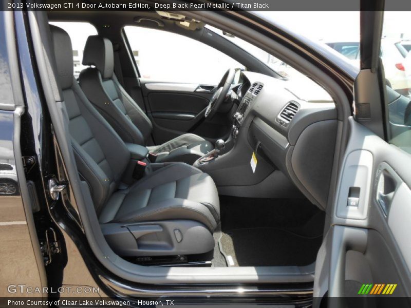 Deep Black Pearl Metallic / Titan Black 2013 Volkswagen GTI 4 Door Autobahn Edition