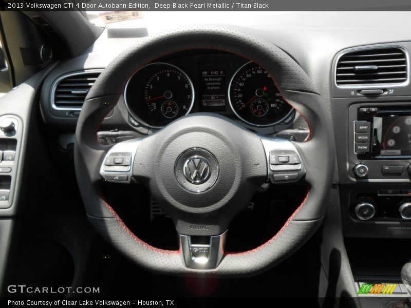 Deep Black Pearl Metallic / Titan Black 2013 Volkswagen GTI 4 Door Autobahn Edition