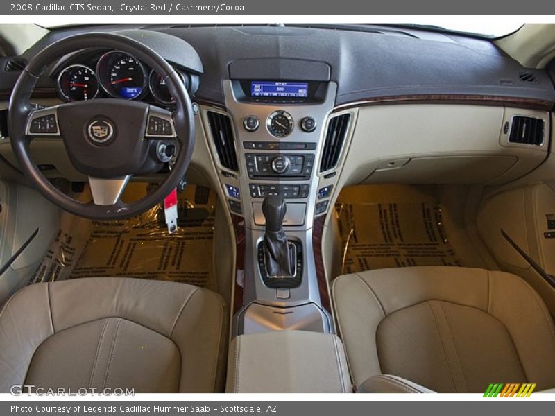 Crystal Red / Cashmere/Cocoa 2008 Cadillac CTS Sedan