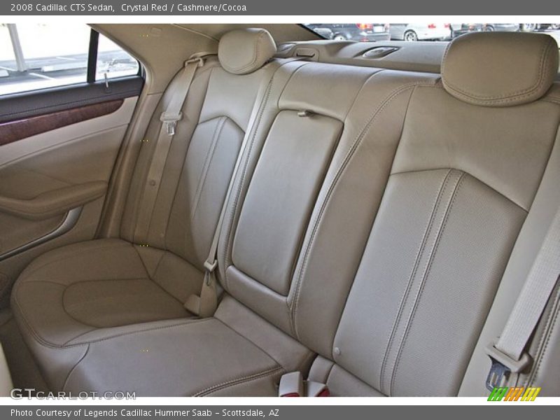 Crystal Red / Cashmere/Cocoa 2008 Cadillac CTS Sedan