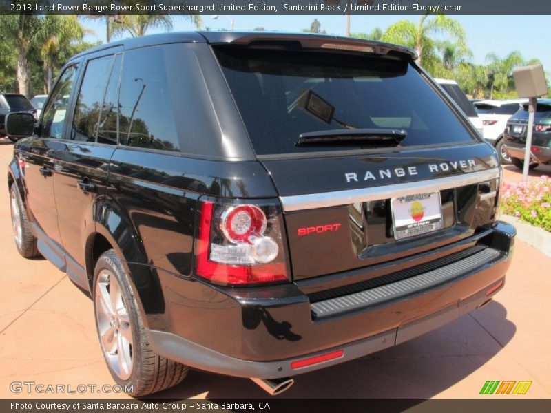 Santorini Black / Limited Edition Ebony/Lunar 2013 Land Rover Range Rover Sport Supercharged Limited Edition