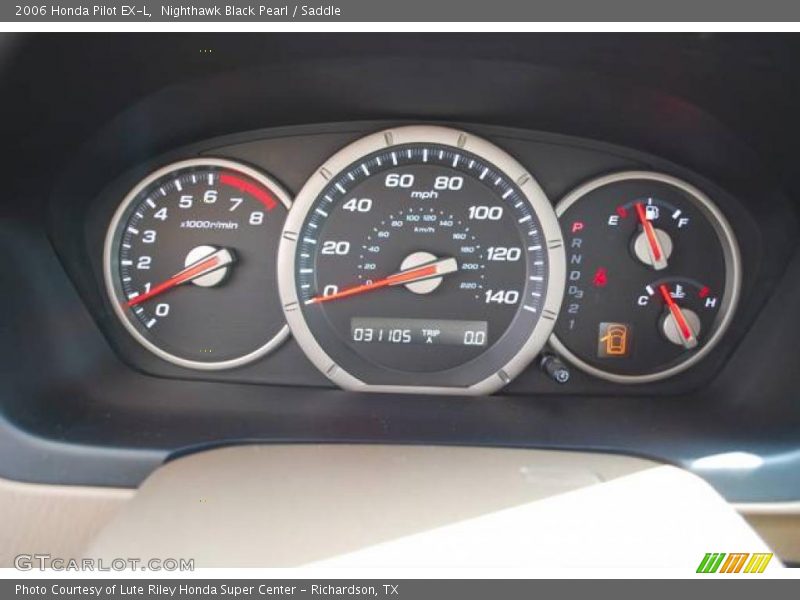 Nighthawk Black Pearl / Saddle 2006 Honda Pilot EX-L