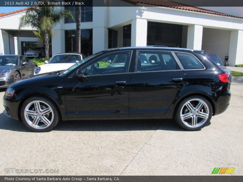 Brilliant Black / Black 2013 Audi A3 2.0 TDI