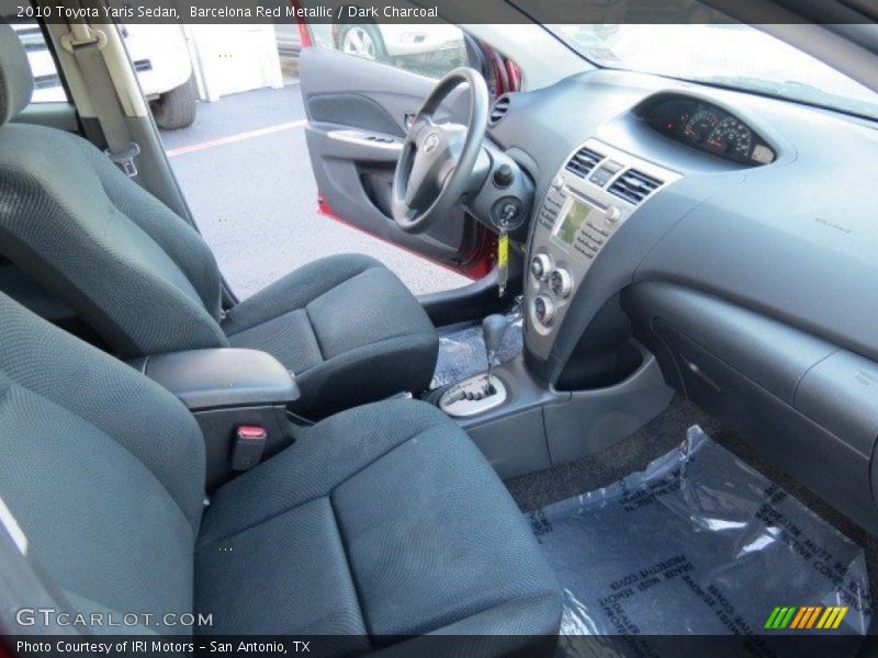 Barcelona Red Metallic / Dark Charcoal 2010 Toyota Yaris Sedan