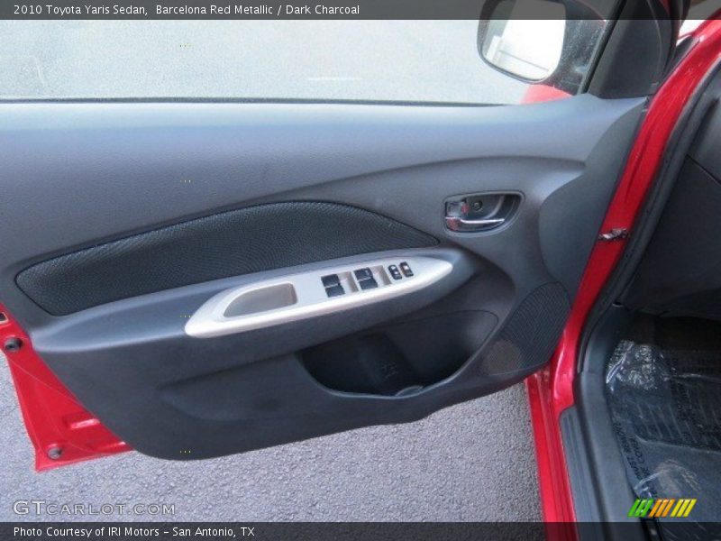 Barcelona Red Metallic / Dark Charcoal 2010 Toyota Yaris Sedan
