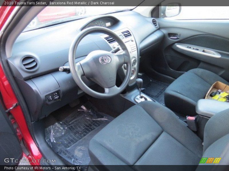 Barcelona Red Metallic / Dark Charcoal 2010 Toyota Yaris Sedan