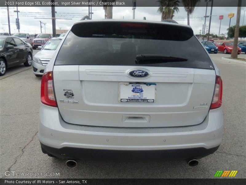 Ingot Silver Metallic / Charcoal Black 2013 Ford Edge SEL EcoBoost