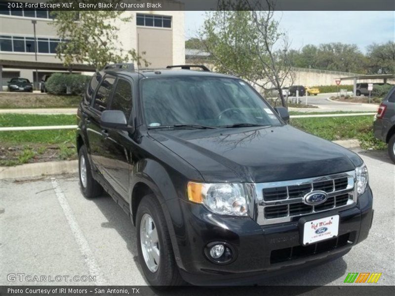 Ebony Black / Charcoal Black 2012 Ford Escape XLT