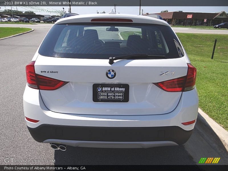 Mineral White Metallic / Black 2013 BMW X1 sDrive 28i