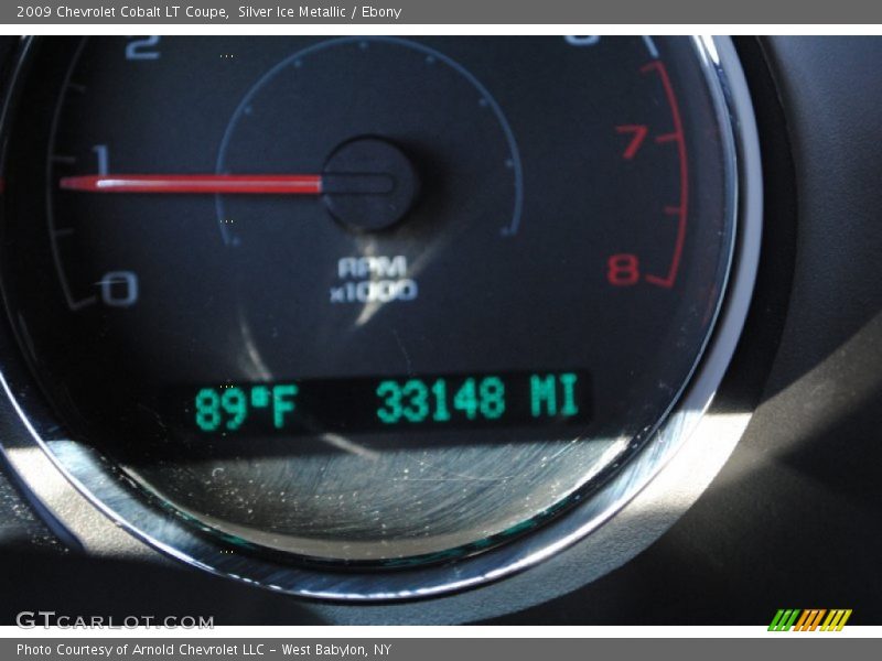 Silver Ice Metallic / Ebony 2009 Chevrolet Cobalt LT Coupe