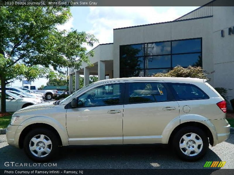 White Gold / Dark Slate Gray 2010 Dodge Journey SE