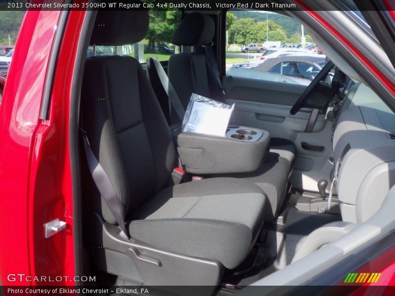 Victory Red / Dark Titanium 2013 Chevrolet Silverado 3500HD WT Regular Cab 4x4 Dually Chassis
