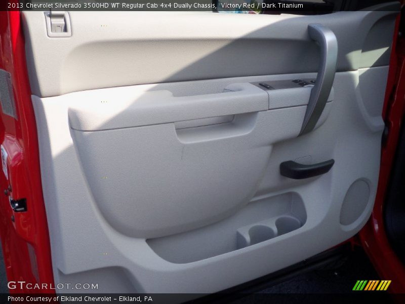 Victory Red / Dark Titanium 2013 Chevrolet Silverado 3500HD WT Regular Cab 4x4 Dually Chassis