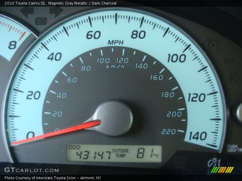 Magnetic Gray Metallic / Dark Charcoal 2010 Toyota Camry SE