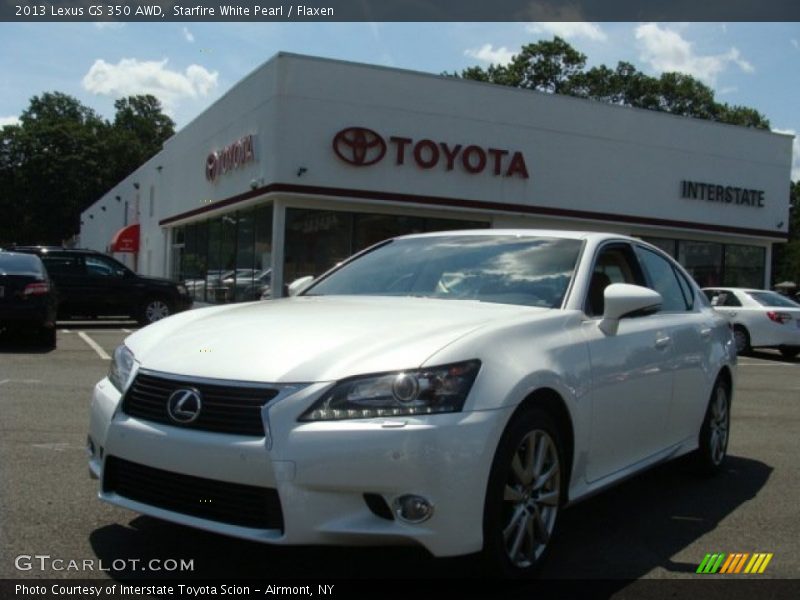 Starfire White Pearl / Flaxen 2013 Lexus GS 350 AWD