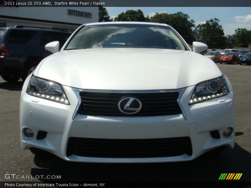 Starfire White Pearl / Flaxen 2013 Lexus GS 350 AWD