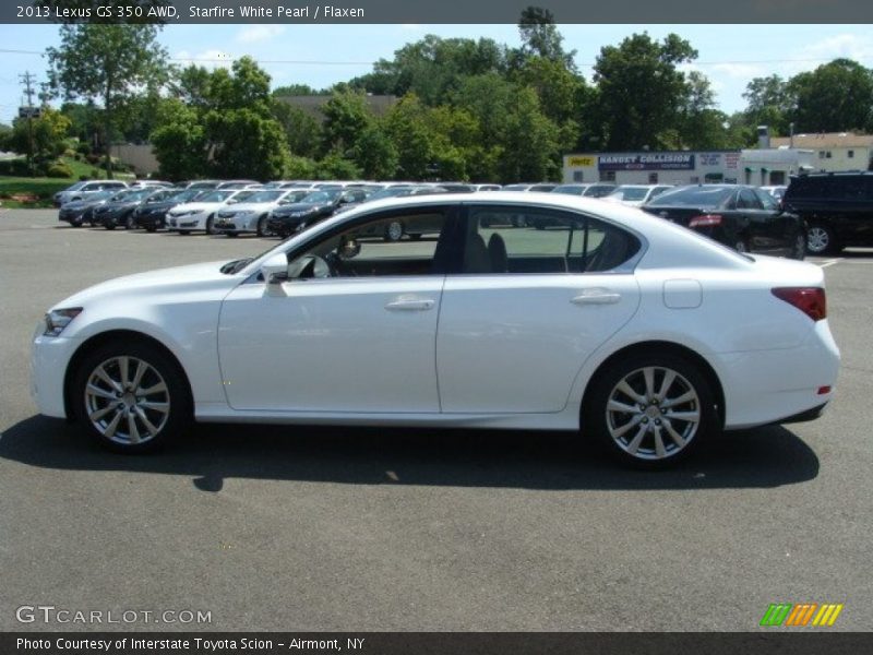 Starfire White Pearl / Flaxen 2013 Lexus GS 350 AWD