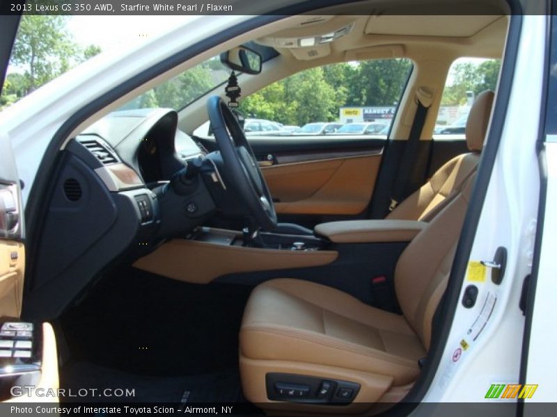 Starfire White Pearl / Flaxen 2013 Lexus GS 350 AWD