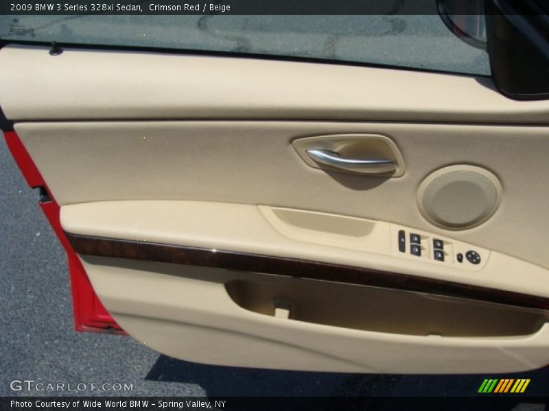 Crimson Red / Beige 2009 BMW 3 Series 328xi Sedan